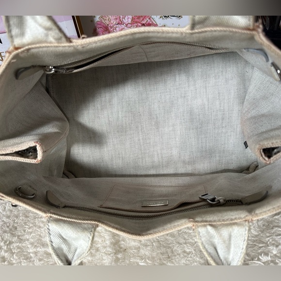 Prada Canapa Bijoux Embellished Denim Tote - Picture 13 of 16